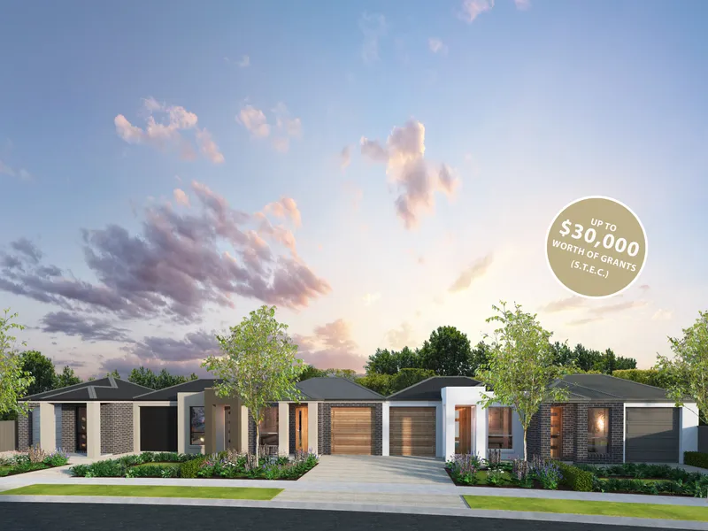 Hurry Only 1 Left ~ 4 Sold ~ Brand New, Torrens Title Modern Homes + Government Grants Up to $30k