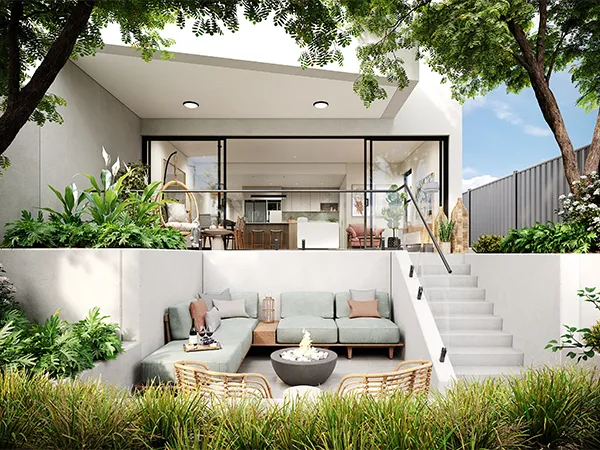 Modern, zen inspired living spaces