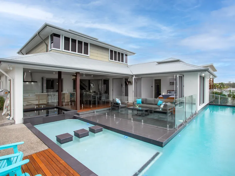 One Of Pelican Waters Finest North Facing Waterfront Homes