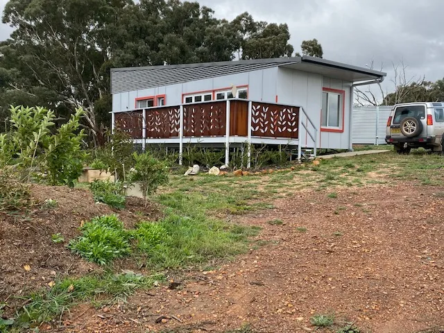 Cosy 2 Bedroom Container House, located in the small village of Collector on a 1000m2 block.