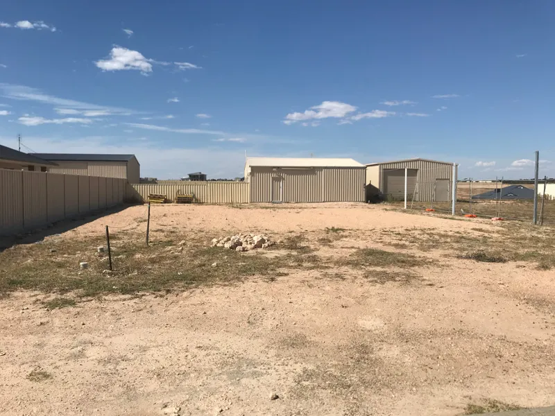 Elevated block including large shed