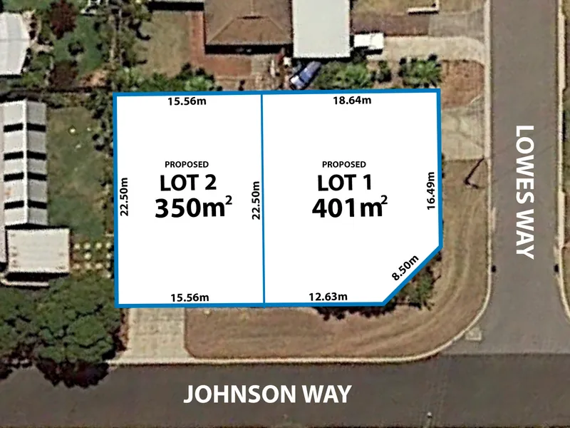 BOTH LOTS NOW UNDER OFFER!  TWO PROPOSED 