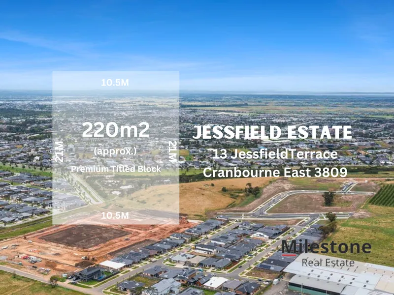 Premium Titled Block Next to Schools, Shops, Parks & Sports Precinct!