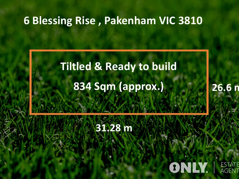 Titled and ready to build your dream home