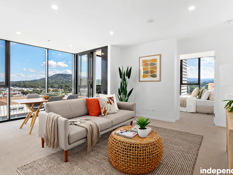 High-level sky home with beautiful views towards Brindabella mountains – Grand Central Towers