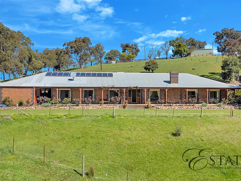 Amazing opportunity approx. 107 acres in the NE hills, 5 bedroom house, huge water supply, ample shedding and fantastic views