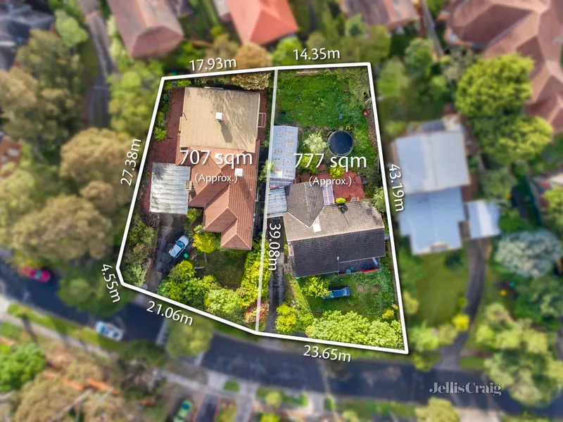 Plans and permits, double block opposite reserve