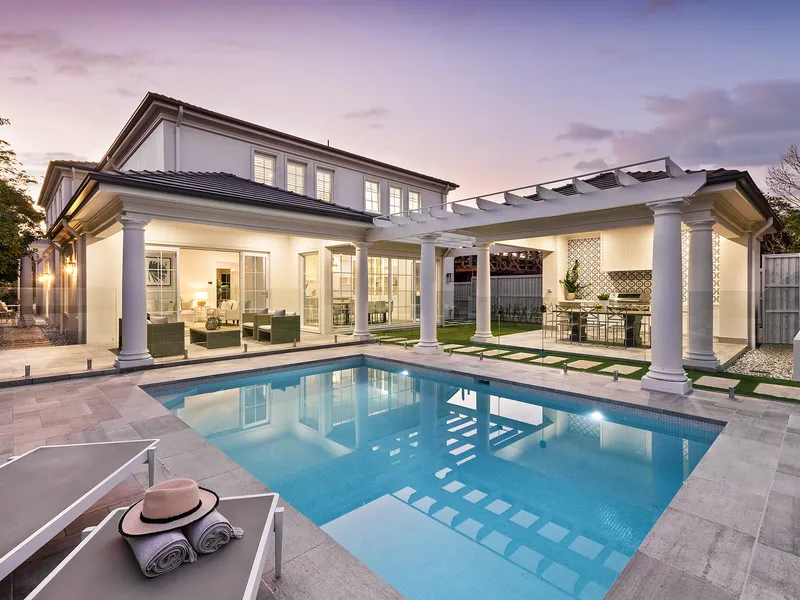 Premium near level land with resort-like entertaining areas