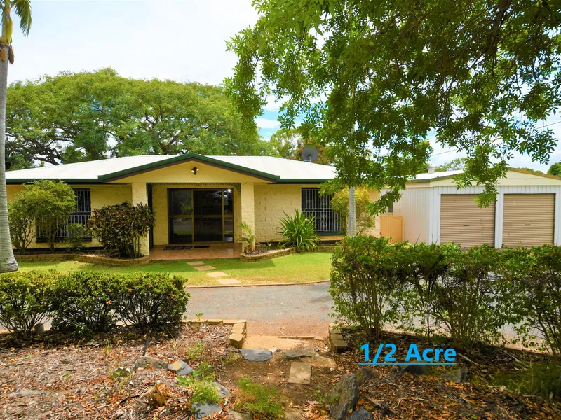 Rare ½ acre in town…