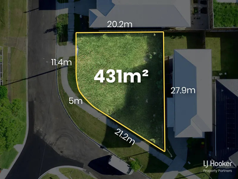 Level Land in Prime Corner Position – Booming Suburb!