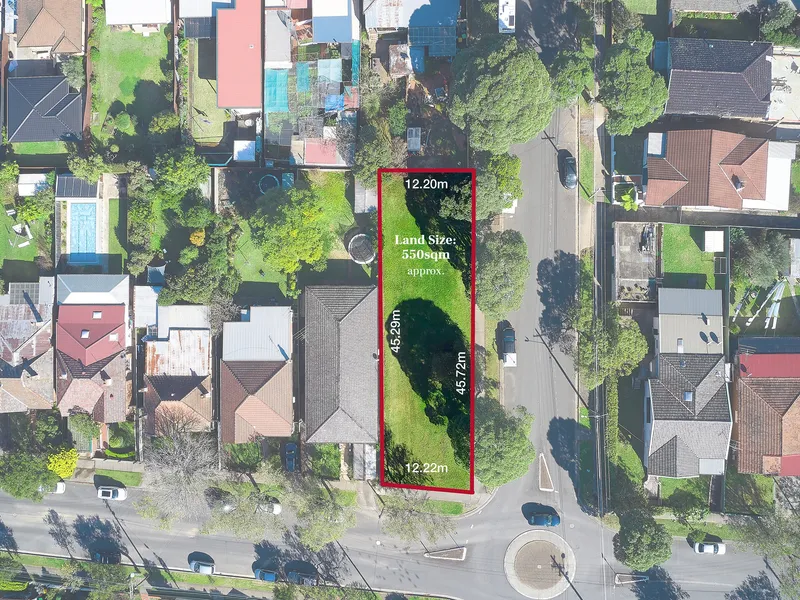 Vacant residential land on magnificent 550 sqm approx. corner block !