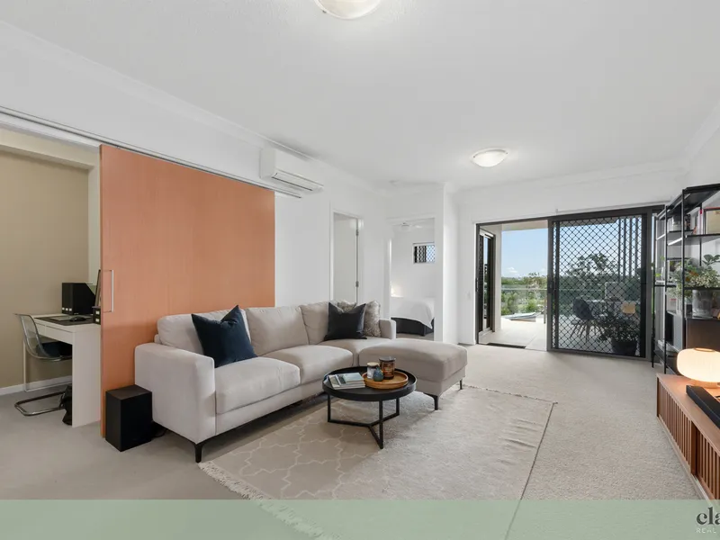 More than just a 1 bedder- Boasting separate home office, huge balcony and lock up storage cage