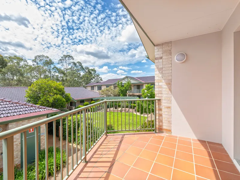 Quality independent retirement living with North-facing corner position and lovely outlook and level access