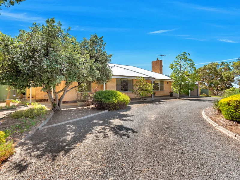 True lifestyle property with 12.14 Ha, large sheds, established gardens, wonderful family home with views to the ocean and beyond.