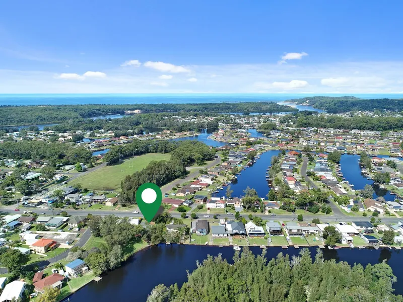 North facing waterfront reserve