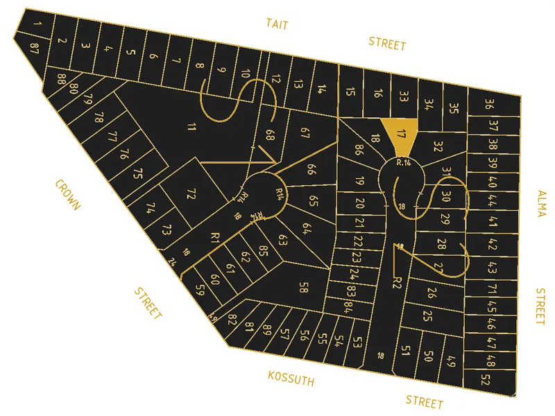 Large land block for sale in Crown Street