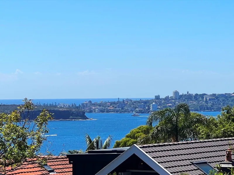 Stunning panoramic water views across Balmoral to Manly