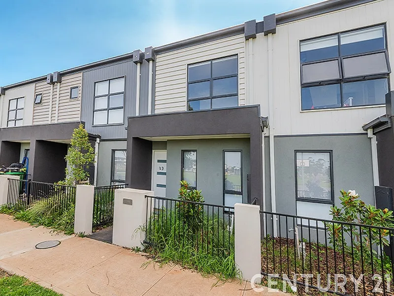 A terrace style townhouse opposite a park & playground