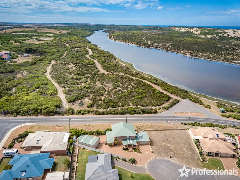 Views of Greenough river and the ocean.