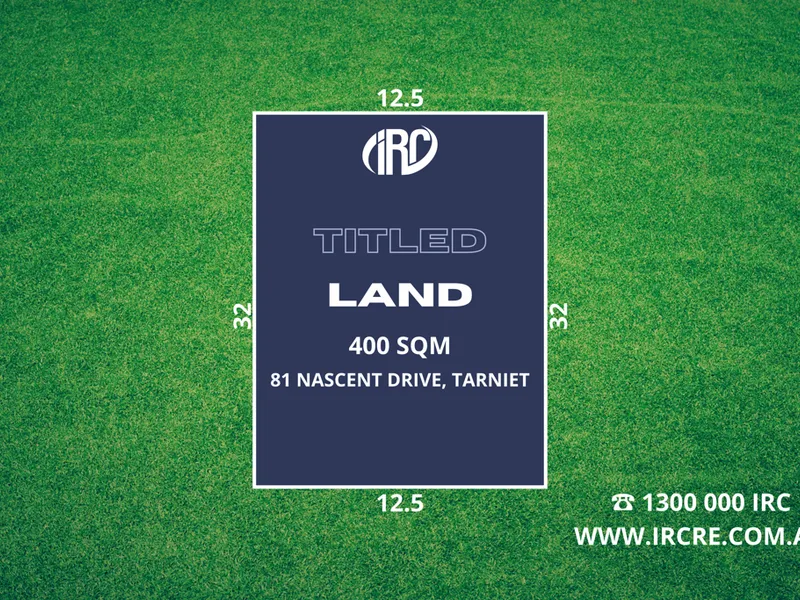 North Facing Prime Titled Land for Sale in Tarneit
