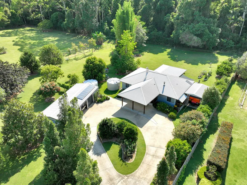 Blissful two acre garden oasis and immaculate family home atop the Peachester ranges