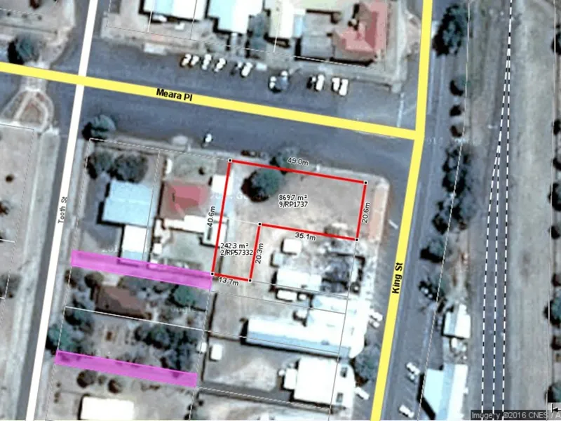 Re-development Site-Main Street and Corner Frontage-Motel or Shops