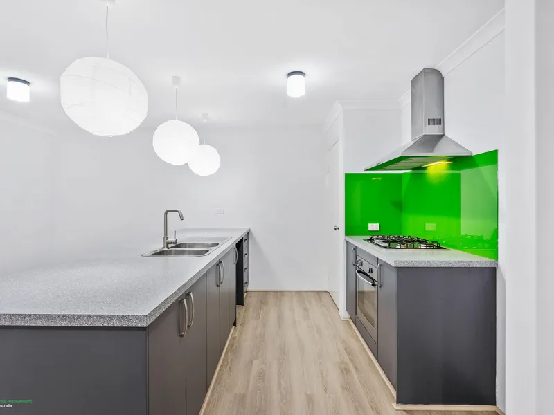 2 bedroom home with double garage