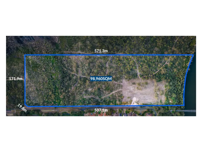 98,960 SQM WATERFRONT ESTATE WITH DA - NOT A MISPRINT