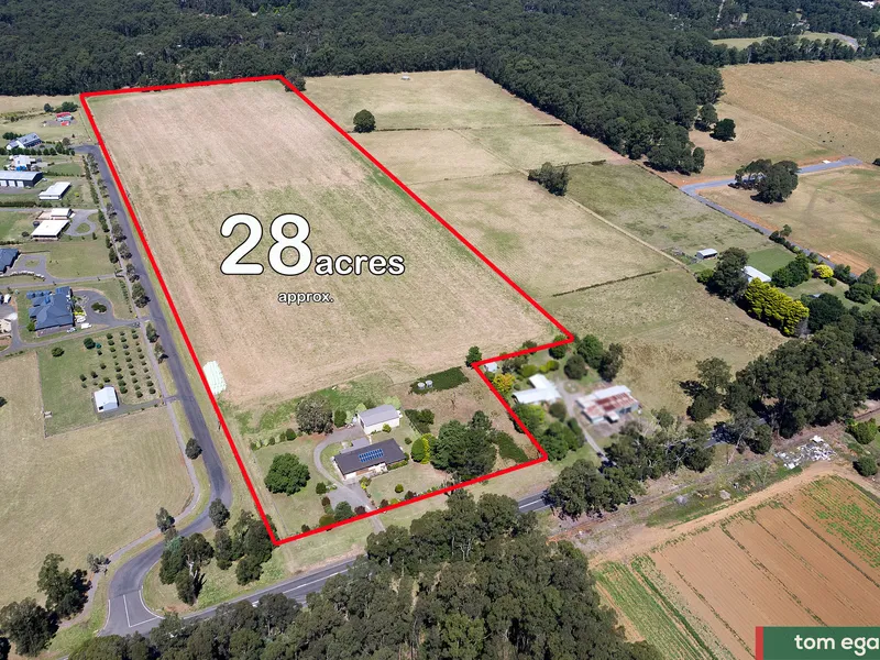 The perfect opportunity to develop on over 28 acres of land