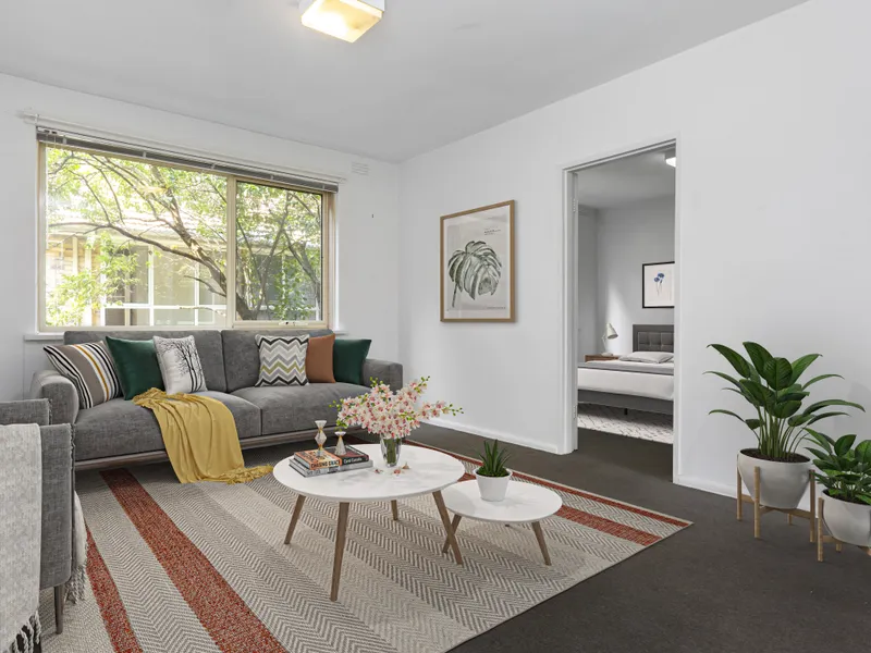 Two bedroom in tree lined street!