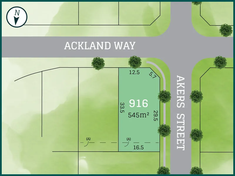 Large easy building corner homesite