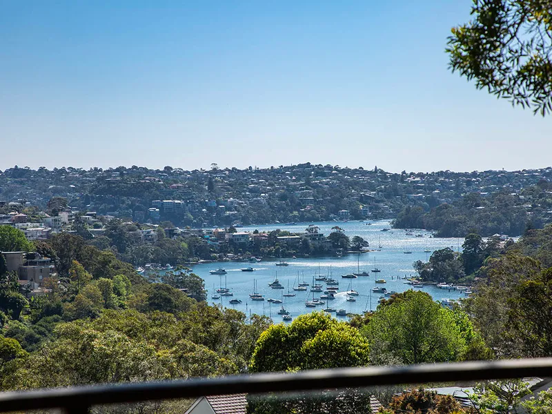 An original gem showcasing elevated sweeping views across Middle Harbour