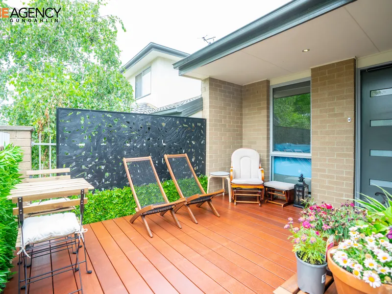 Impressive contemporary family home next to reserves.