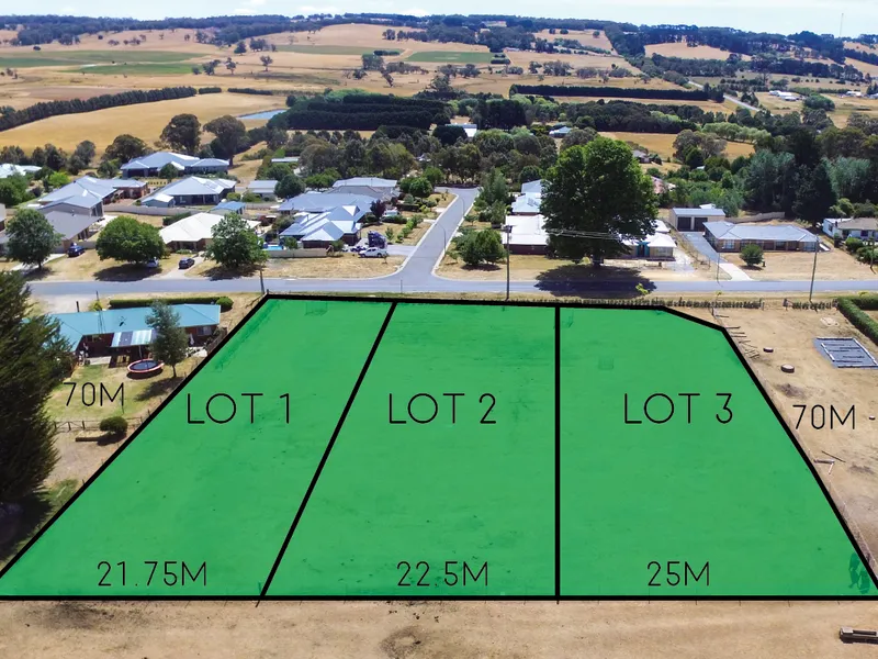 3 Superb Vacant Residential Allotments