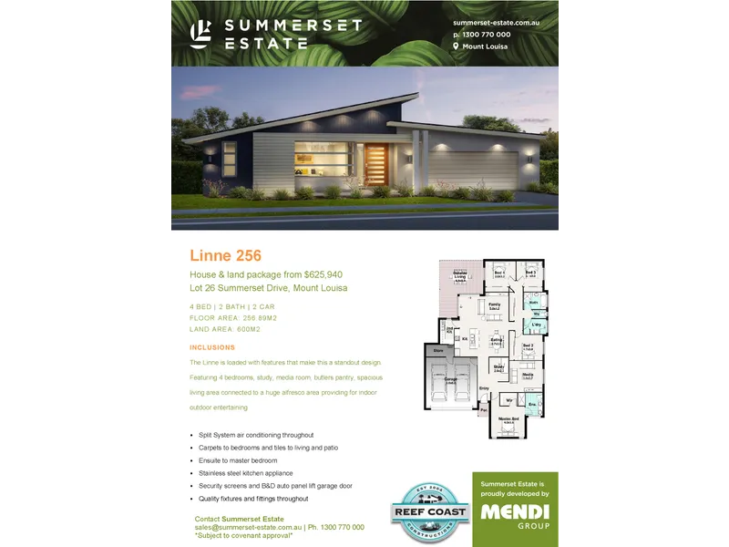 Linne 256 presented by Reef Coast Constructions 🏠