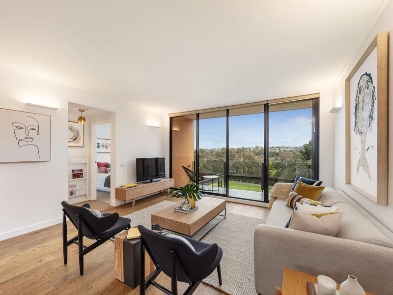 Light and bright with sweeping views