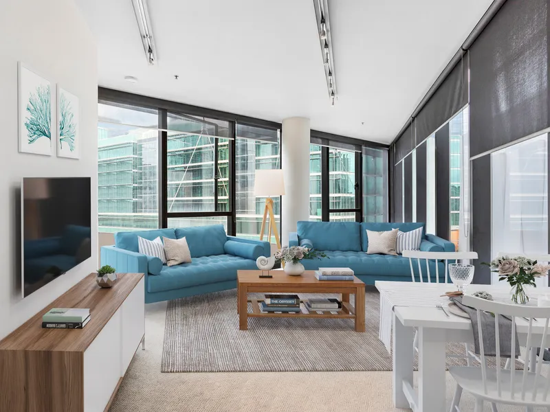 Light-Filled and Trendy, 2-Bedroom Docklands Living at Its Best