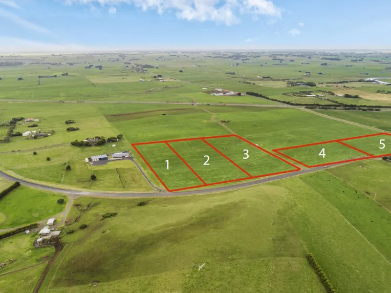 Outstanding Lifestyle Opportunity, 5 Lifestyle ranging from 1.55ha to 1.97ha