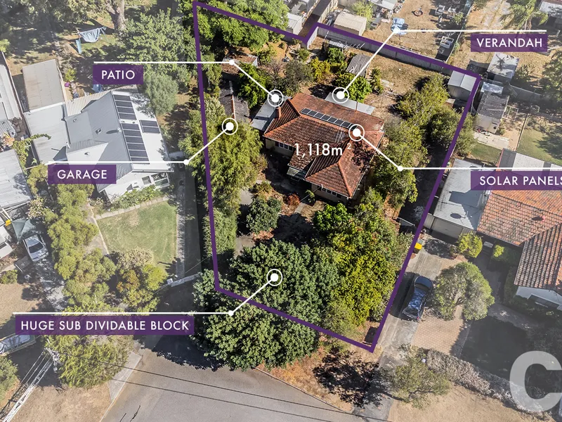 RENOVATE OR DETONATE! ( 1118m2 SUB DIVIDABLE BLOCK )