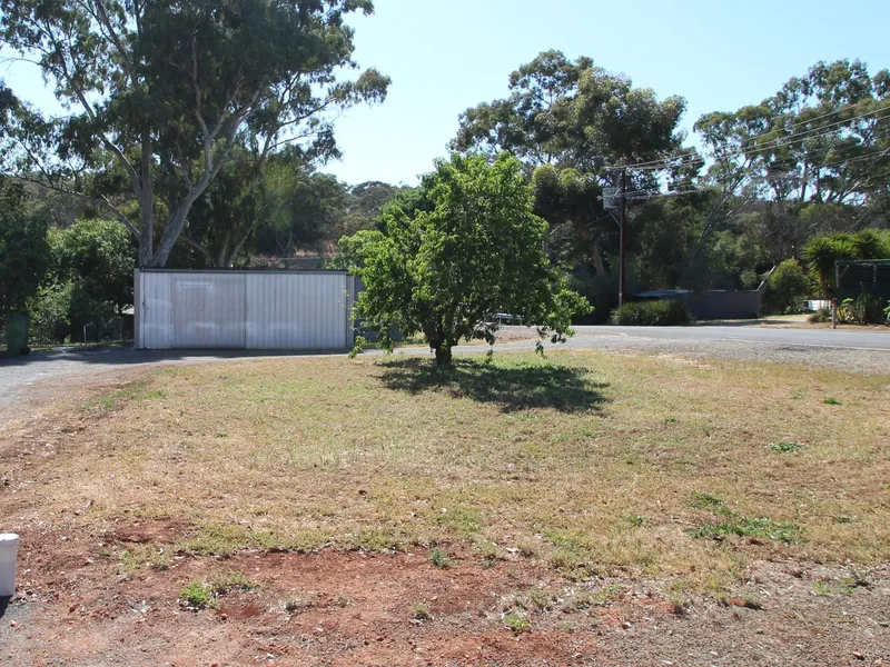 BLUECHIP LOCATION - LARGE CORNER BLOCK AND SHED - 600 SQM