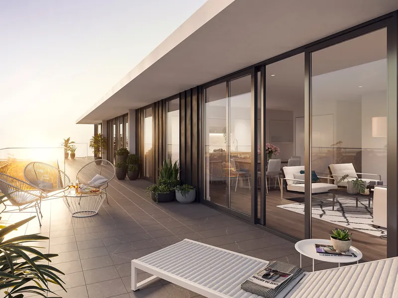 Level 2 apartment with large balcony