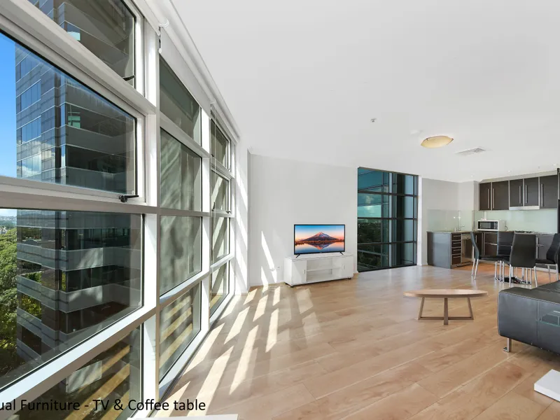 Bright and modern one bedroom apartment featuring floor to ceiling height windows in the heart of North Sydney 