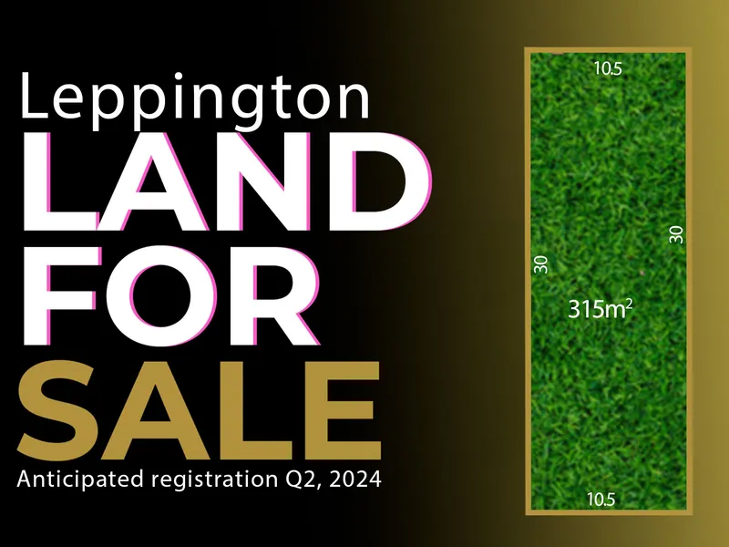 Land For Sale - Anticipated registration Q2, 2024