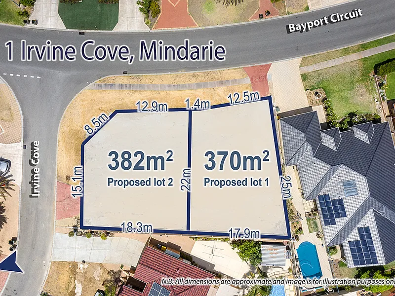 370m2 STREET FRONT BLOCK close to the Beach and Marina! 