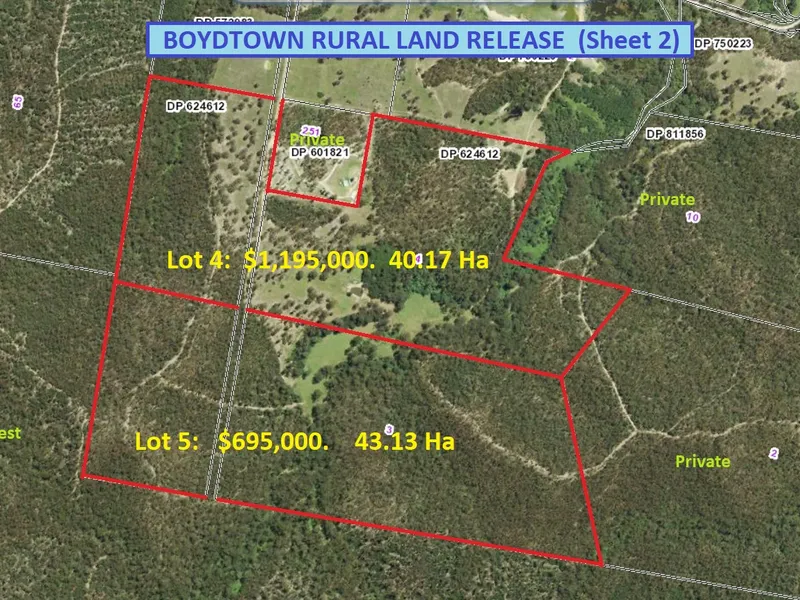 Boydtown Rural Land Release