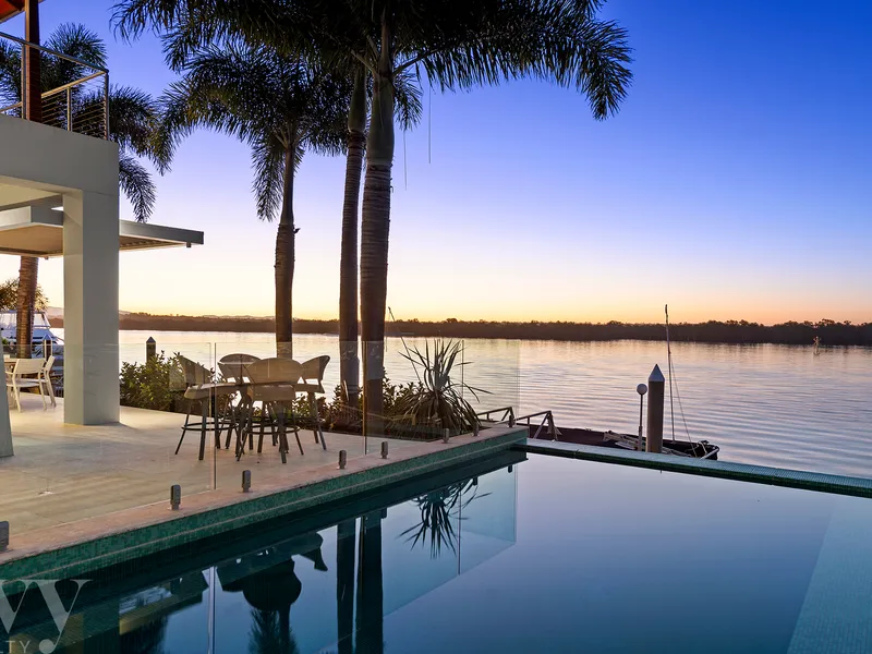 Tropical and Ambient North Facing Broadwater Oasis