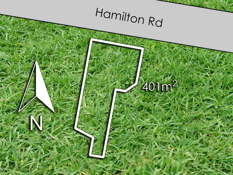 Elevated North facing block with wide frontage!