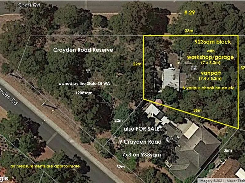 RARE LAND ! 923sqm GREEN TITLE with Workshop & VanPort