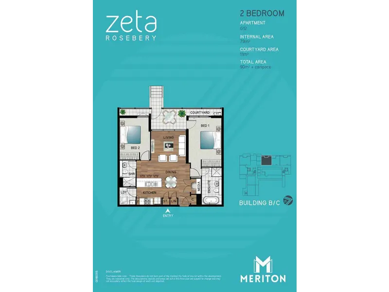 Spacious Near New 2Bed Apartment for sale