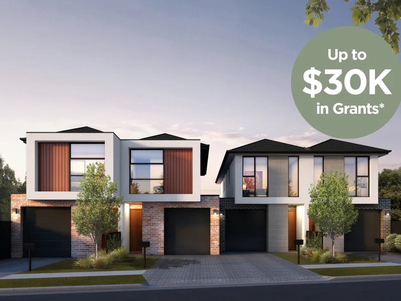 Up to $30k in Grants | Torrens Titled Homes Next to Reserve